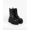 bottines plateforme a lacets en simili cuir noir 66f0cb53824cf