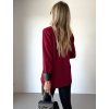 Prodloužené sako STELA v burgundy barvě