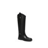 botte cavaliere en simili cuir classique noir 68a5d8032e172
