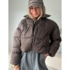 Hnědá zimní bunda PUFFER