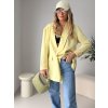 Oversize sako VELIANO butter yellow