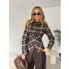 Kostkovaná košile GISELLE s dlouhým rukávem