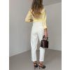 Elegantní kalhoty MOON bílé