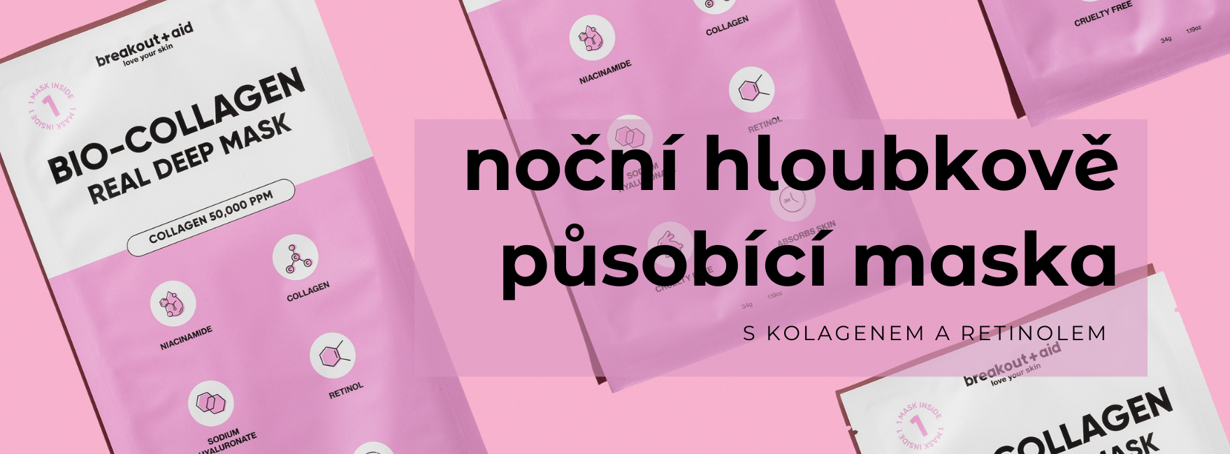Noční hloubkově působící pleťová maska s kolagenem