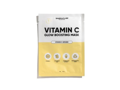 Breakout+aid - Rozjasňující maska s vitamínem C
