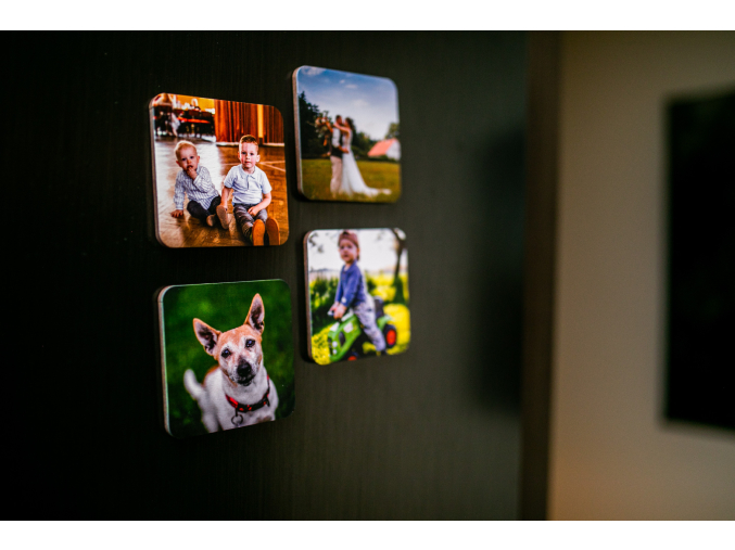 Dřevěné magnetky  Pro Vaše srdcovky ♥