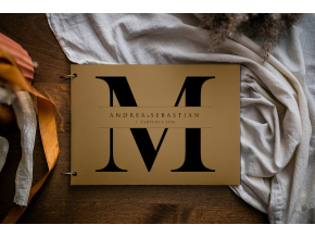 papirove fotoalbum monogram NATURAL