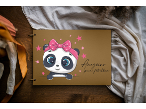 papirove fotoalbum panda NATURAL