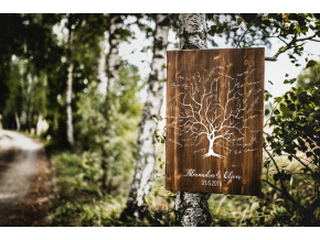 Dřevěný obraz na podpisy #strom  Tradiční motiv svatebního stromu.