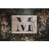 Svatební fotoalbum #monogram  Monogram příjmení v pozadí