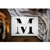 papirove fotoalbum monogram IVORY