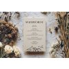 Papírové svatební MENU - A6 #13  Nejlepší doplněk na Vaší slavnostní tabuli