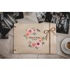 Svatební fotoalbum #roses  Dřevěné fotoalbum s elegantním vzorem s růžemi.