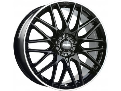 CMS C25 7x18 4/100 ET50 Diamond Rim Black Gloss