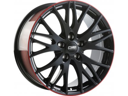 CMS C8 7,5x17 5/114.3 ET48 Black Red Gloss