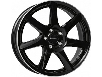 DEZENT TW dark 7,0x17 5/115 ET44 black/polished lip