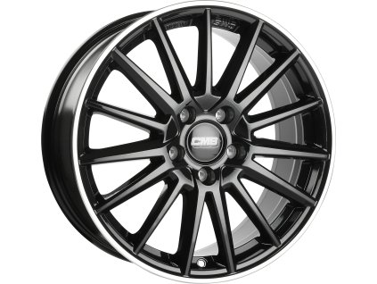 CMS C23 8x20 5/112 ET39 Diamond Rim Black Gloss