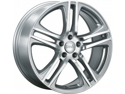 DBV Mauritius 8,0x19 5/112 ET45 silber metallic, front poliert