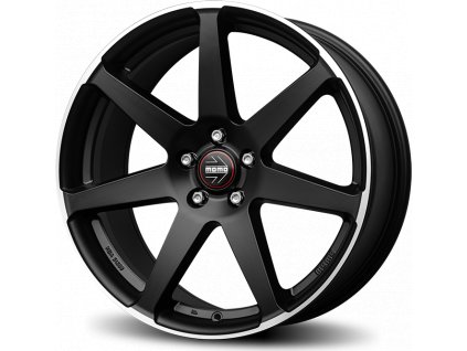 seven matt black polished turned left