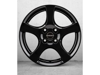 Borbet F 6x15 ET37.5 4x108 black glossy