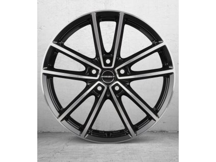 Borbet W 8.5x21 ET40 5x114.3 black polished glossy