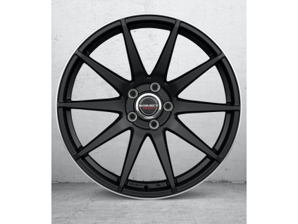 Borbet GTX 10x20 ET35 5x120 black rim polished matt