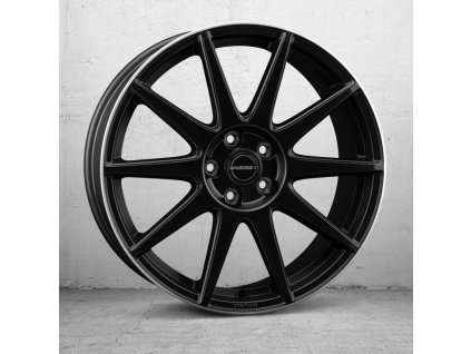 Borbet GTX 8x19 ET40 5x112 black matt rim silver