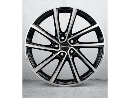 Borbet V 7x19 ET38 5x108 black polished glossy