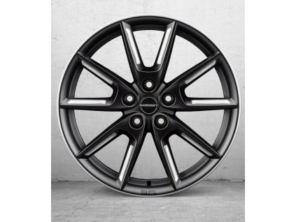 Borbet LX18 8x18 ET48 5x112 black matt silver spoke rim