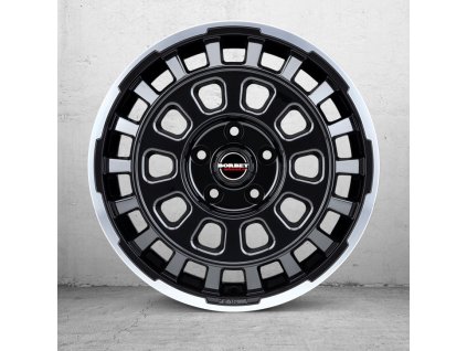 Borbet CW7 7.5x18 ET53 5x118 black rim polished glossy