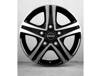 Borbet CWD 6x16 ET68 5x130 black polished glossy