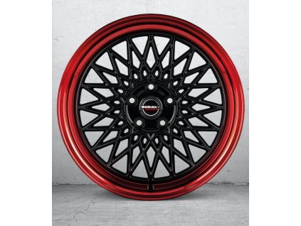 Borbet B 8.5x19 ET45 5x112 black rim red