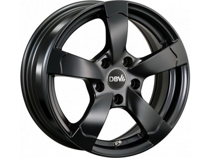 DBV Torino II 6,5x15 4/100 ET35 schwarz matt