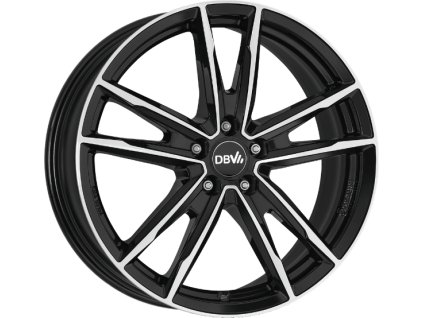 DBV Florida KF dark 7,0x17 5/112 ET40 schwarz glänzend, front poliert