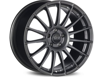 Alu kola OZ SUPERTURISMO LM MATT GRAPHITE SILVER LETTERING 7,5x17 4x108 ET40 75
