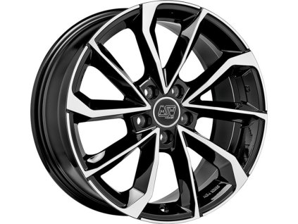 Alu kola MSW MSW 42 GLOSS BLACK FULL POLISHED 8x19 5x112 ET27 73