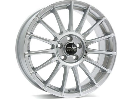 Alu kola OZ SUPERTURISMO LM MATT RACE SILVER BLACK LETTERING 7x17 4x100 ET37 68