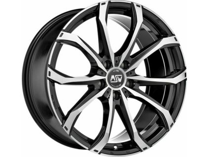 Alu kola MSW MSW 48 GLOSS BLACK FULL POLISHED 9x19 5x120 ET38 72.6