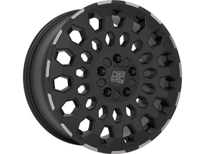 w19424003to3 msw 99 van matt black lip polished 8x17 et45 5x120 65 1 3