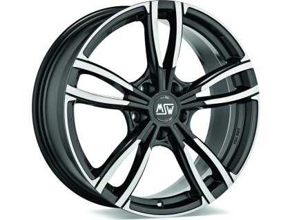 w19295003tt8 msw 73 8x18 et45 5x120 gloss dark grey full polished 1