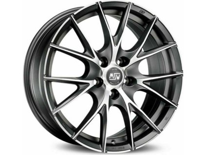 Alu kola MSW MSW 25 MATT TITANIUM FULL POLISHED 8x18 5x112 ET21 66.6