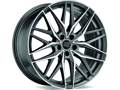 Alu kola MSW MSW 50 MATT GUN METAL FULL POLISHED (MGMFP) 8,5x20 5x114,3 ET45 73