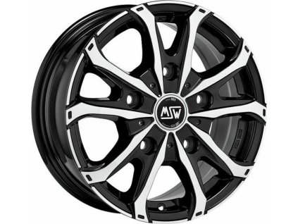 Alu kola MSW MSW 48 VAN GLOSS BLACK FULL POLISHED 7x17 5x120 ET55 65.1