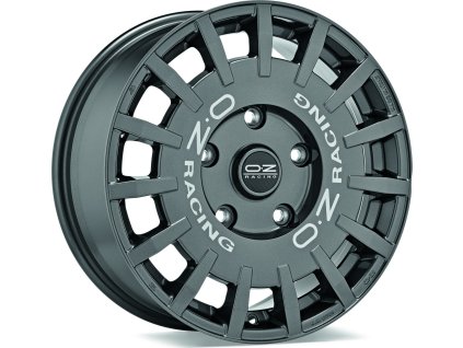 Alu kola OZ RALLY RACING DARK GRAPHITE SILVER LETTERING 8,5x19 5x112 ET30 75