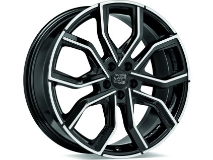 Alu kola MSW MSW 41 GLOSS BLACK FULL POLISHED 10x20 5x112 ET19 73