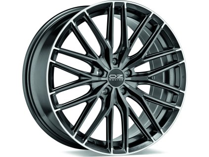 Alu kola OZ GRAN TURISMO HLT STAR GRAPHITE DIAMOND LIP 9,5x20 5x112 ET50 75