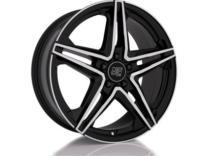 Alu kola MSW MSW 31 GLOSS BLACK FULL POLISHED 8,5x19 5x112 ET20 73