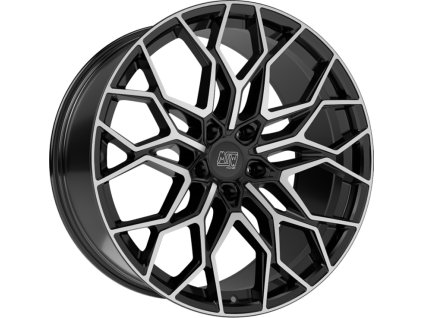 w1944100256 msw 51 gloss black full polished 10 5x22 et43 5x112 66 6 3