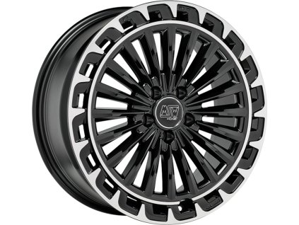 Alu kola MSW MSW 32 GLOSS BLACK+DIAMOND LIP 8,5x20 5x114,3 ET53 67.1
