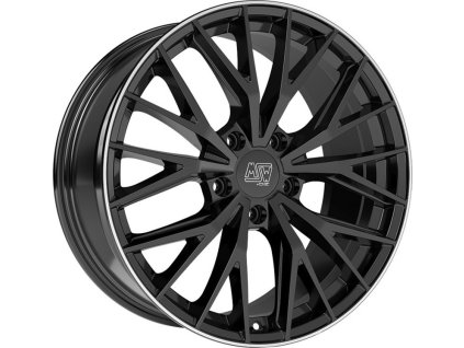 Alu kola MSW MSW 44 GLOSS BLACK+DIAMOND LIP 9x20 5x112 ET20 73
